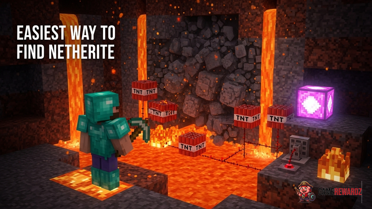 Easiest Way to Find Netherite in Minecraft